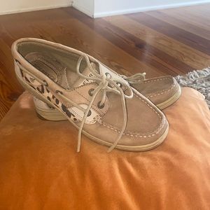 Sperry leopard Top Siders 6.5 GUC